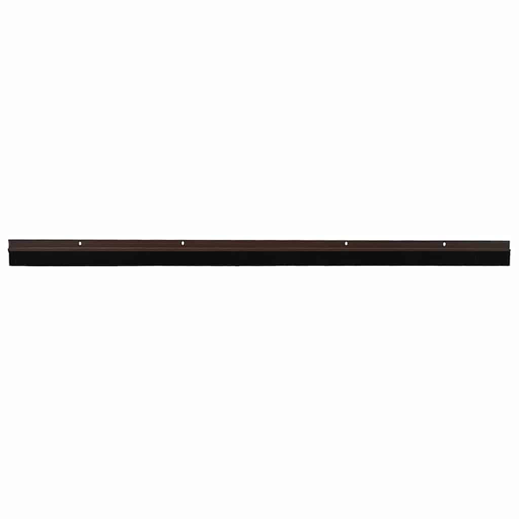 Skruemonterede dørbørste tætninger 12 pcs Brun 100 cm