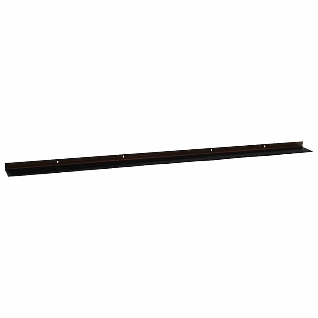 Skruemonterede dørbørste tætninger 2 pcs Brun 100 cm