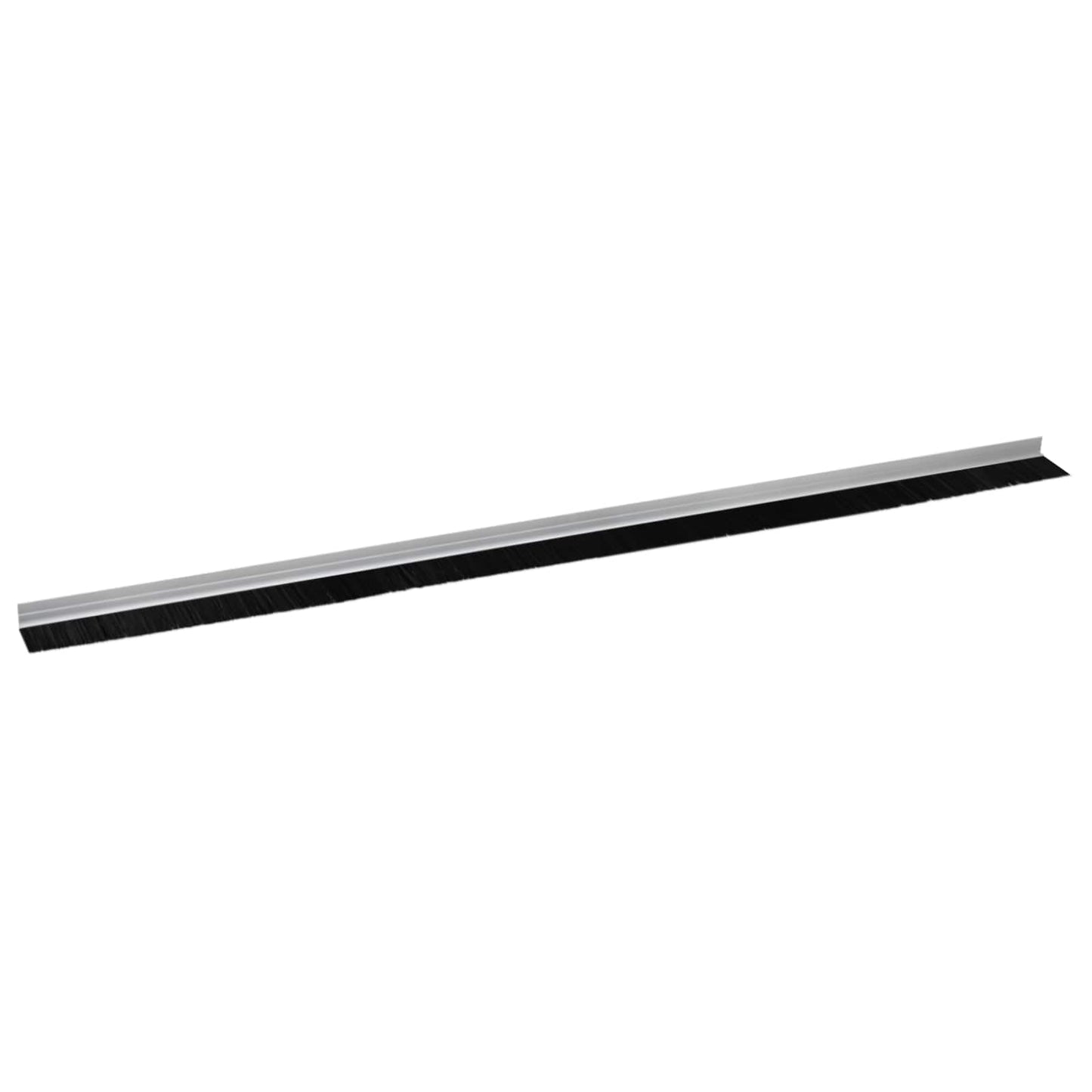 Selvklæbende dørbørstetætninger 6 pcs Sølv 100 cm