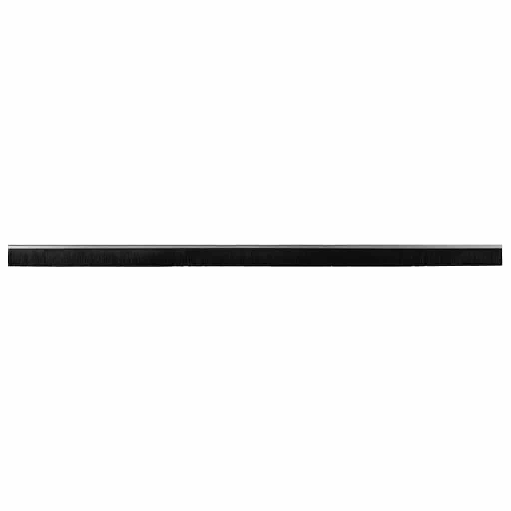 Skruemonterede dørbørste tætninger 2 pcs Sølv 100 cm