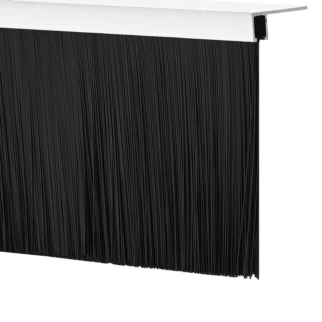 Skruemonterede dørbørste tætninger 2 pcs Sølv 100 cm