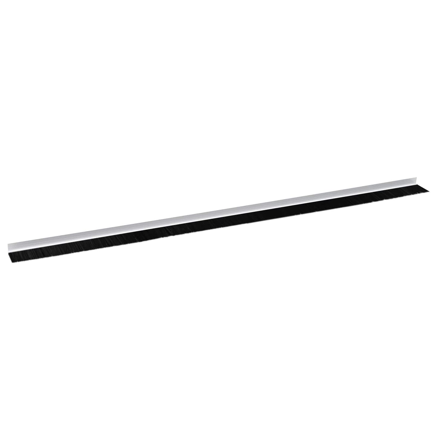 Selvklæbende dørbørstetætninger 2 pcs Hvid 100 cm