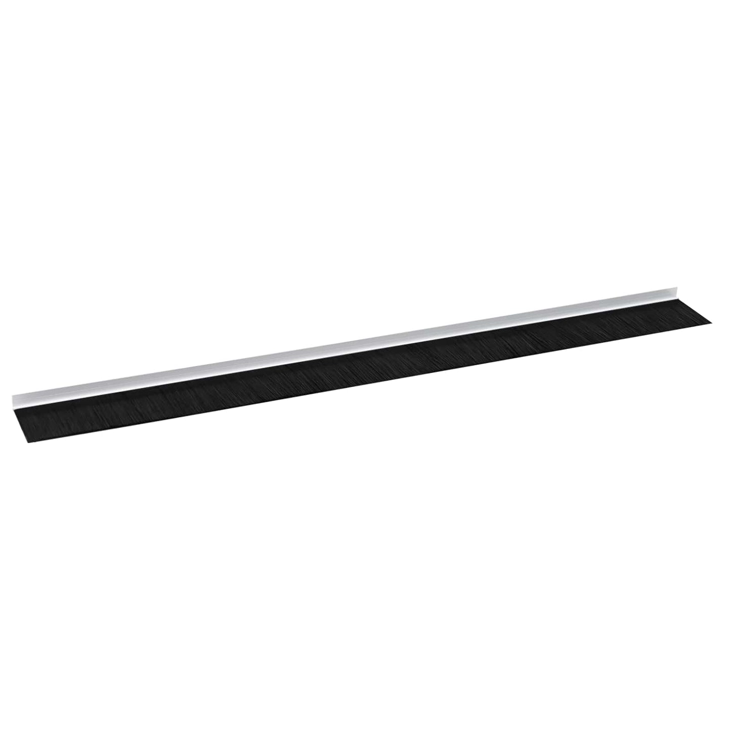 Selvklæbende dørbørstetætninger 2 pcs Hvid 100 cm