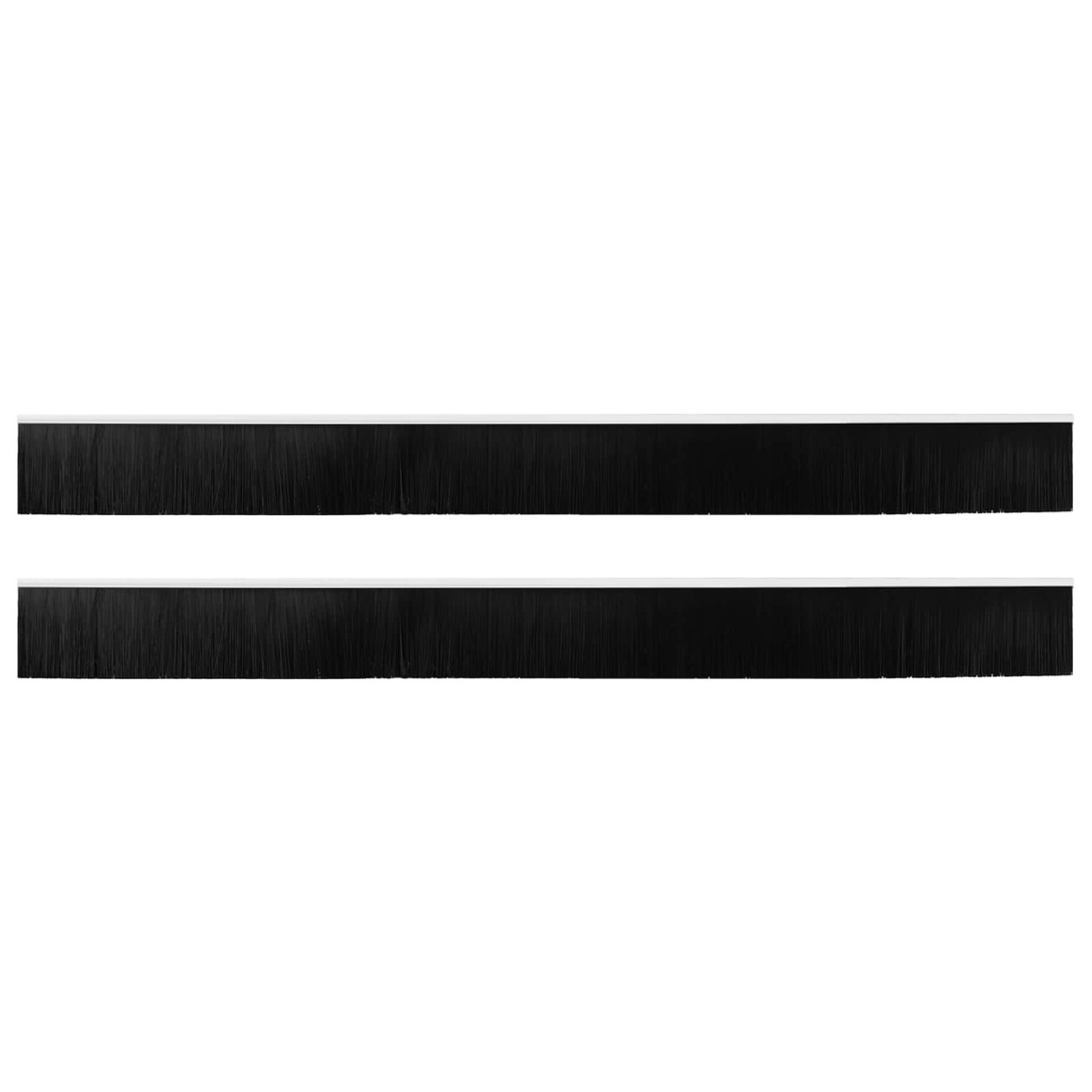 Selvklæbende dørbørstetætninger 2 pcs Hvid 100 cm