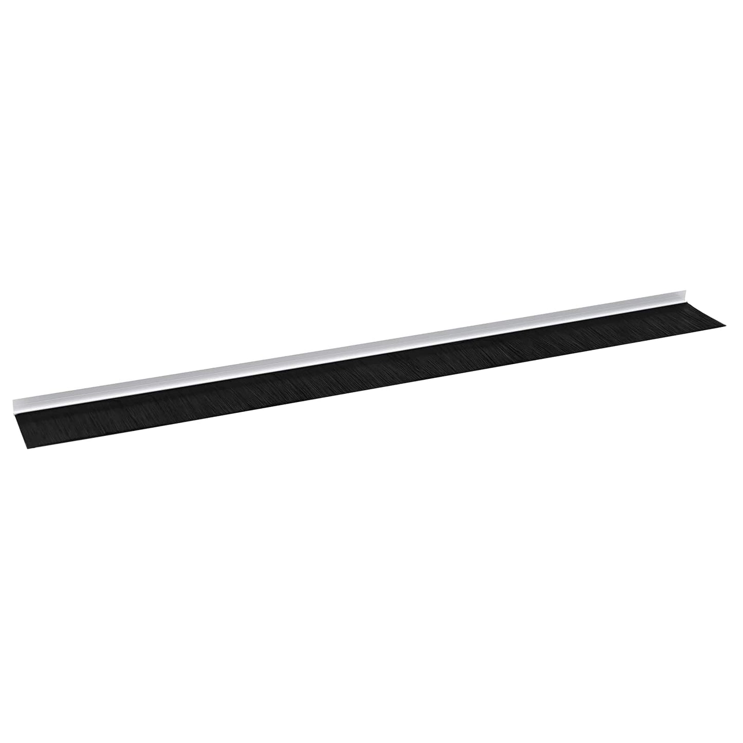Selvklæbende dørbørstetætninger 6 pcs Hvid 100 cm