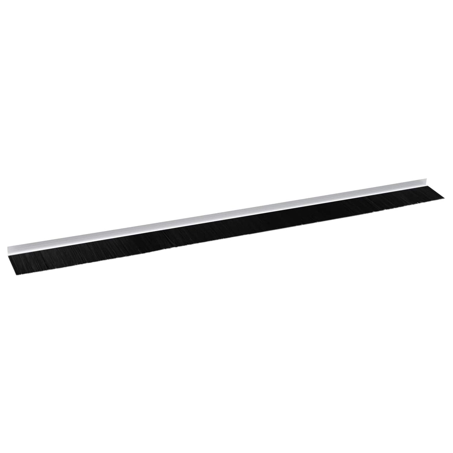 Selvklæbende dørbørstetætninger 12 pcs Hvid 100 cm