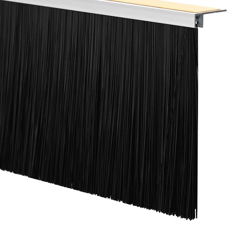 Selvklæbende dørbørstetætninger 12 pcs Hvid 100 cm