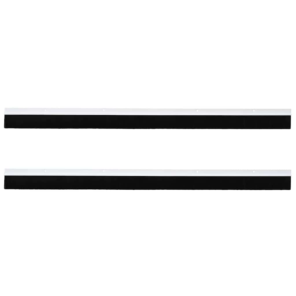 Skruemonterede dørbørste tætninger 2 pcs Hvid 100 cm