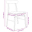 Spisestuestol 2 pcs Naturfarvet 43 x 44,5 x 77 cm