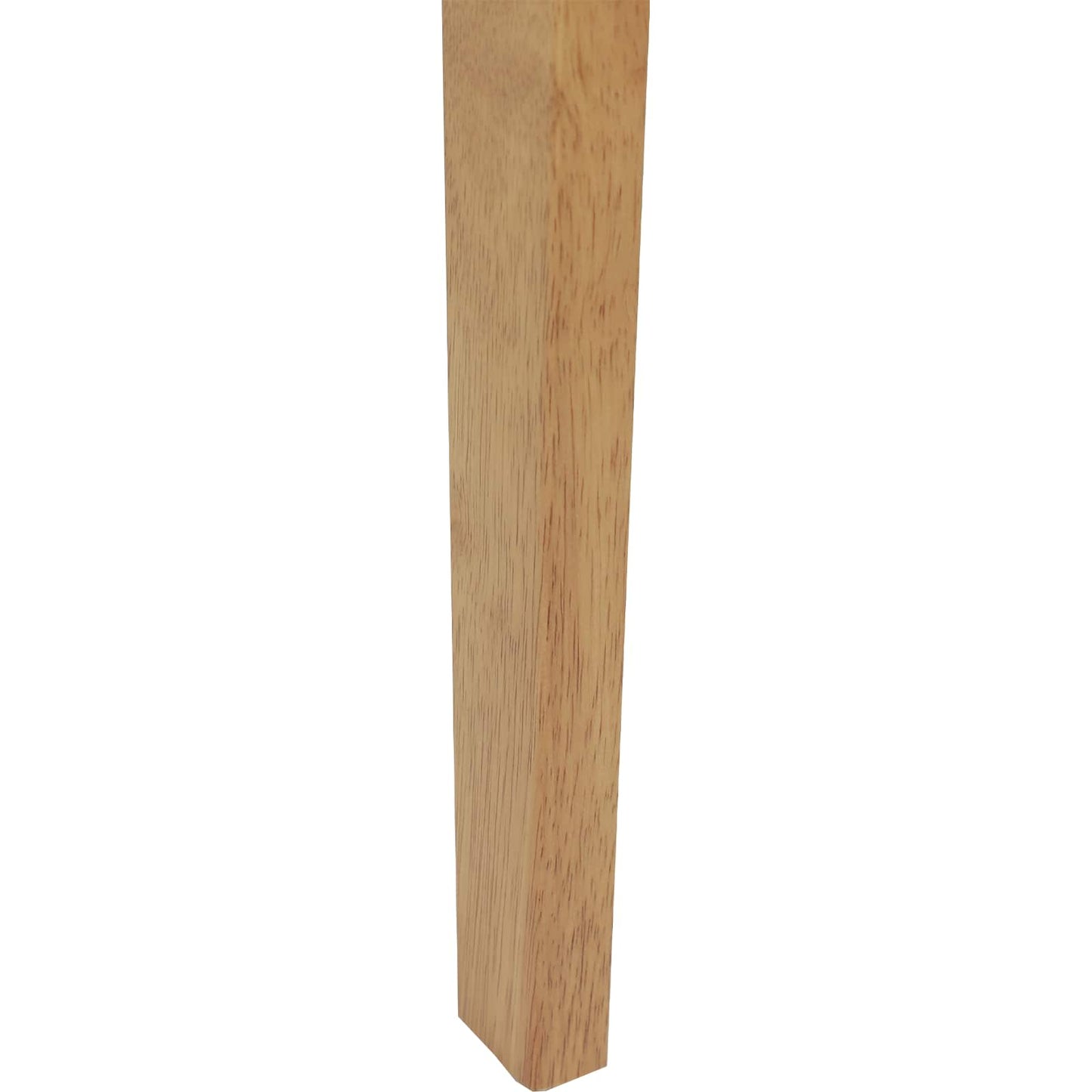Spisestuestol 2 pcs Naturlig og lys Massiv Gummitræ