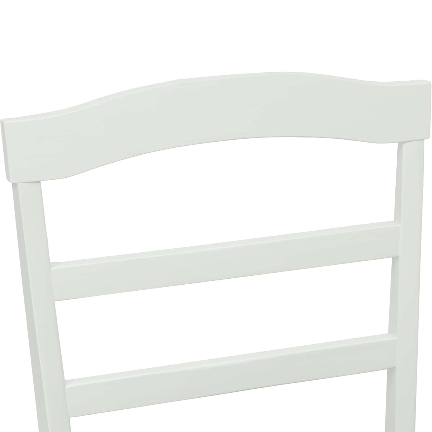 Spisestuestol 2 pcs Hvid Massiv Gummitræ