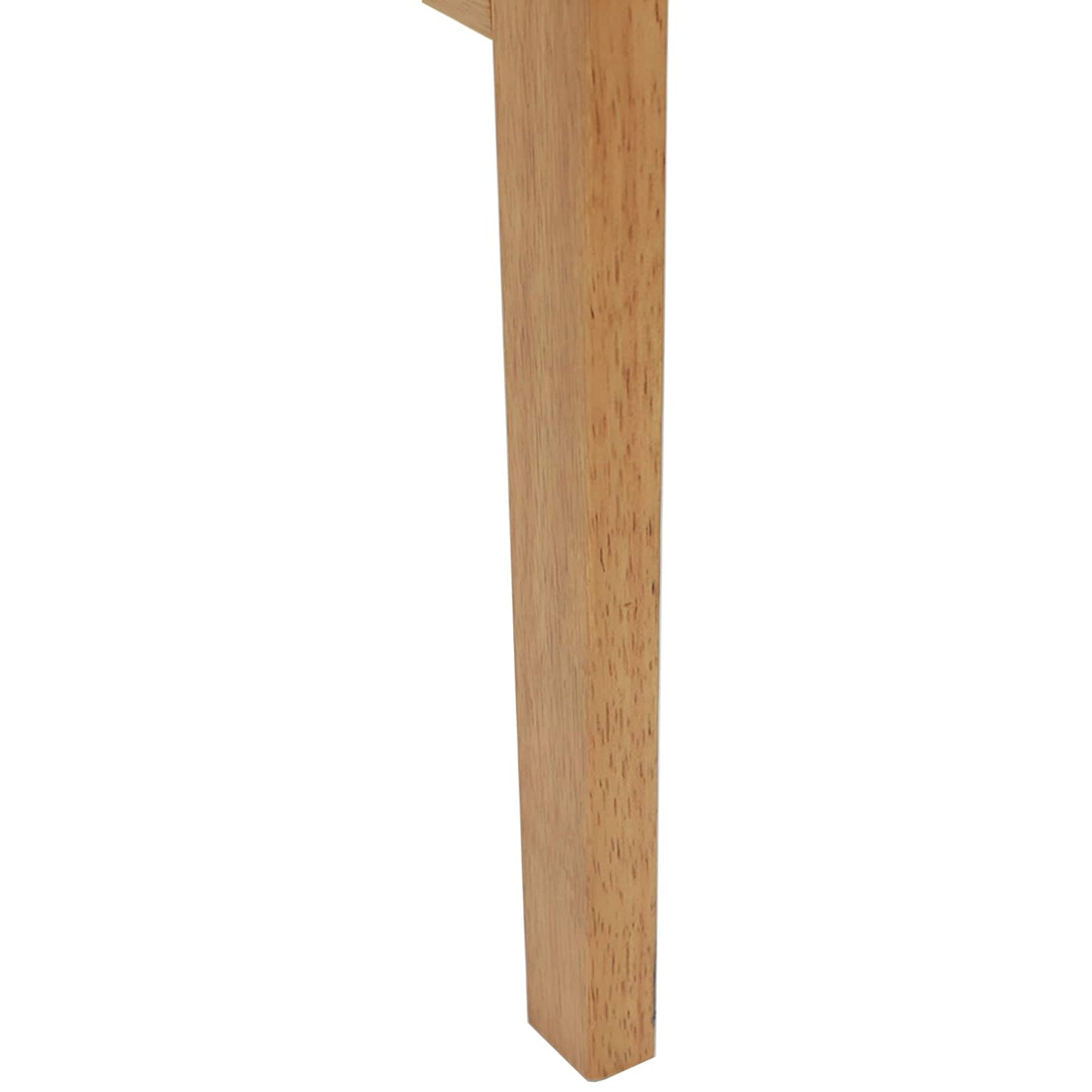 Spisestuestol 2 pcs Naturlig og lys Massiv Gummitræ