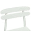 Spisestuestol 2 pcs Hvid Massiv Gummitræ