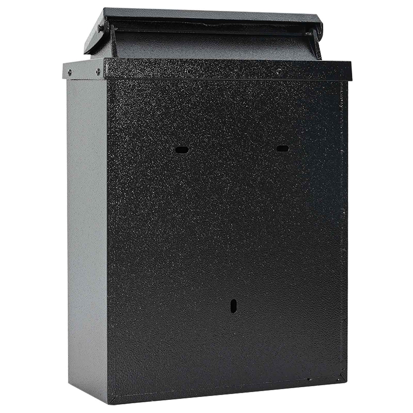 Væghængt Postkasse med dør Sort 29 x 13 x 41 cm Gustt aluminium