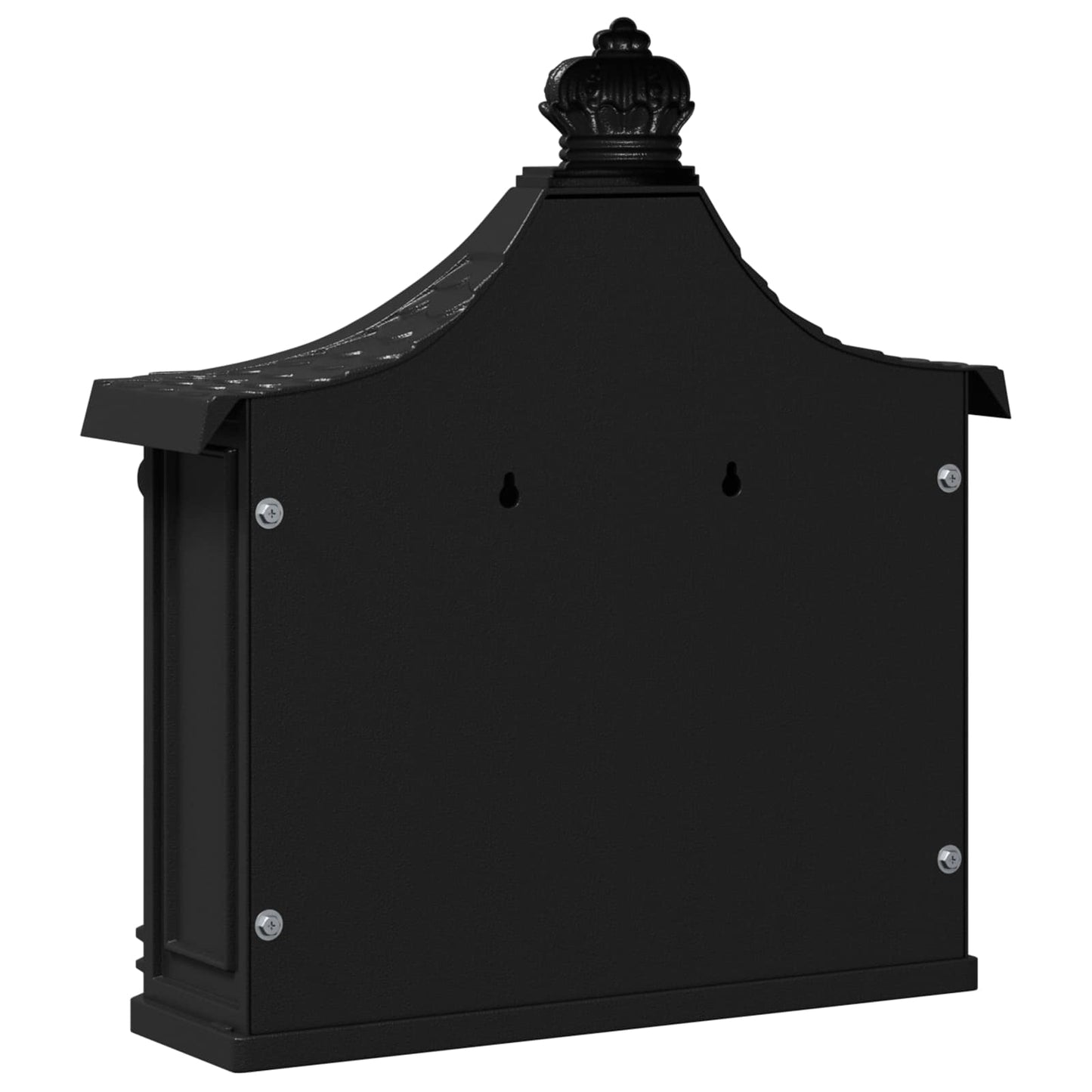 Væghængt Postkasse Sort 40,5 x 16 x 45 cm Gustt aluminium