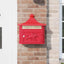 Væghængt Postkasse Rød 40,5 x 16 x 45 cm Gustt aluminium