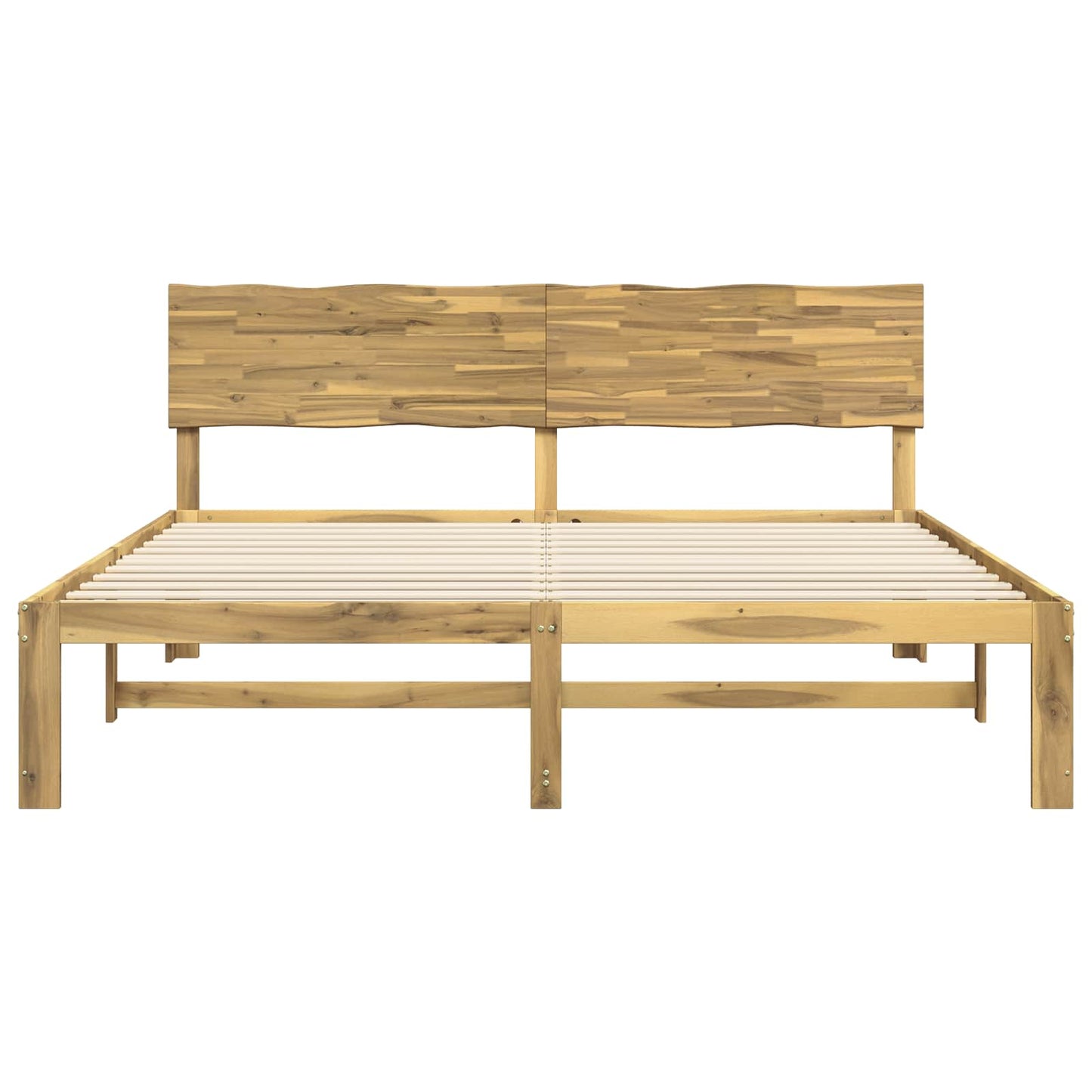 Dobbelt Sengestel med Hovedgærde ROSTOCK Hvid 180 x 200 cm