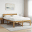 Dobbelt Sengestel med Hovedgærde ROSTOCK Hvid 150 x 200 cm
