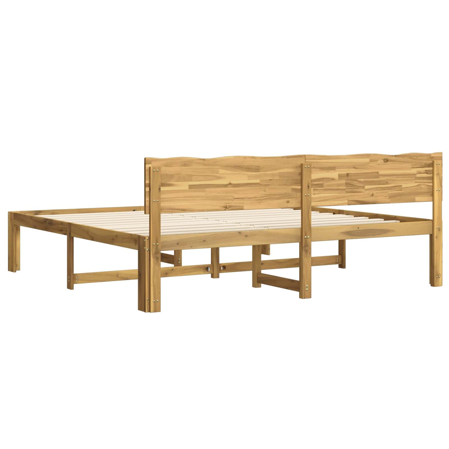 Dobbelt Sengestel med Hovedgærde ROSTOCK Hvid 180 x 200 cm