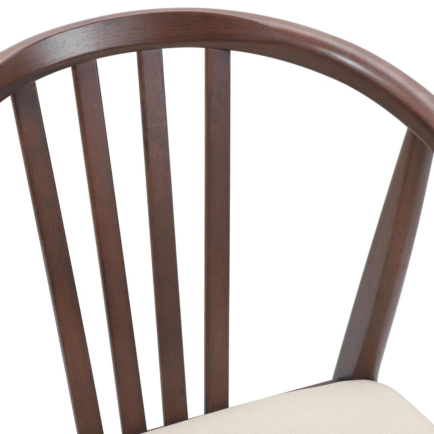 Spisestuestol 2 pcs Lys brun og lys Solid gummitræ