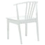 Spisestuestol 2 pcs Hvid Solid gummitræ