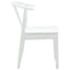 Spisestuestol 2 pcs Hvid Solid gummitræ