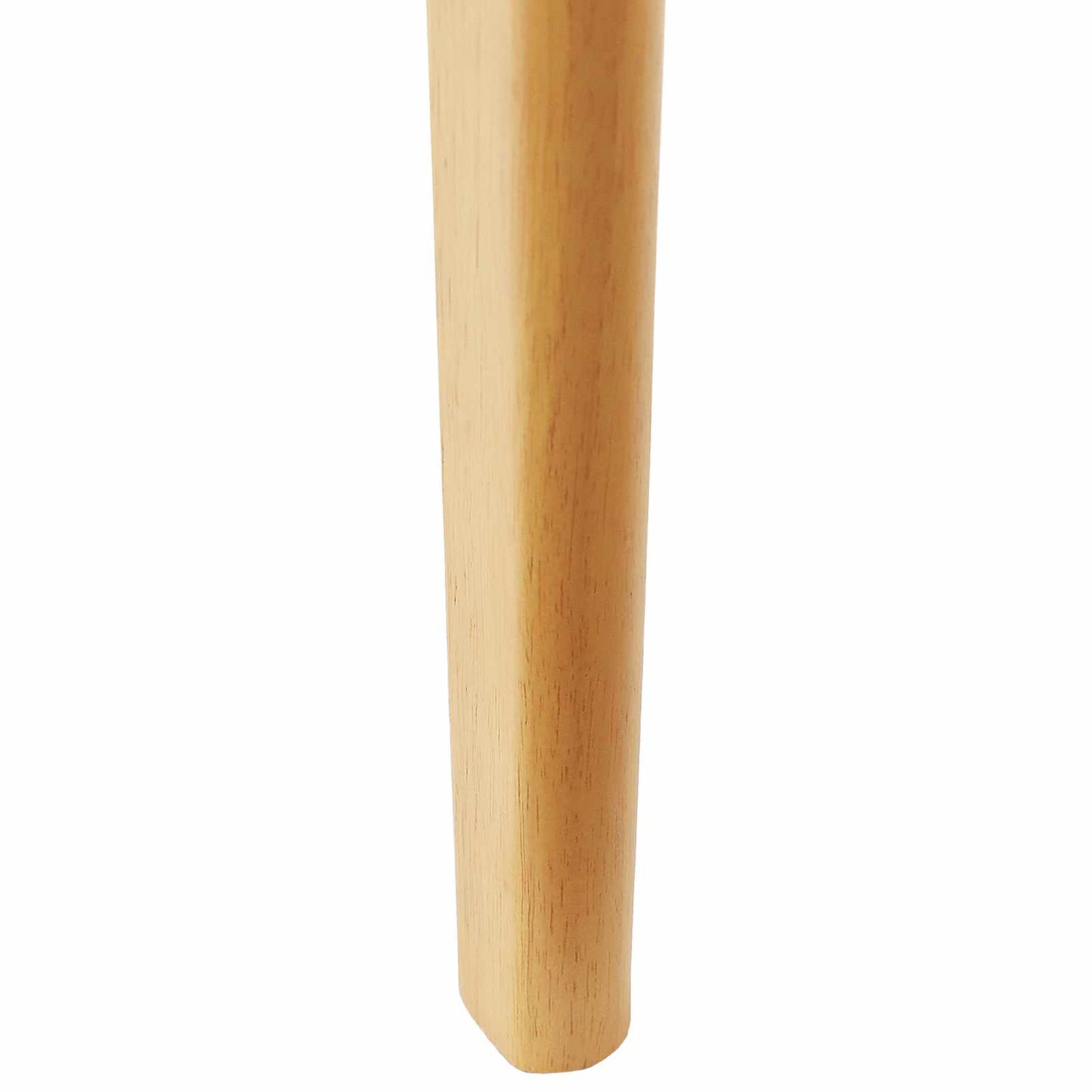 Spisestuestol 2 pcs Naturfarvet Massiv Gummitræ