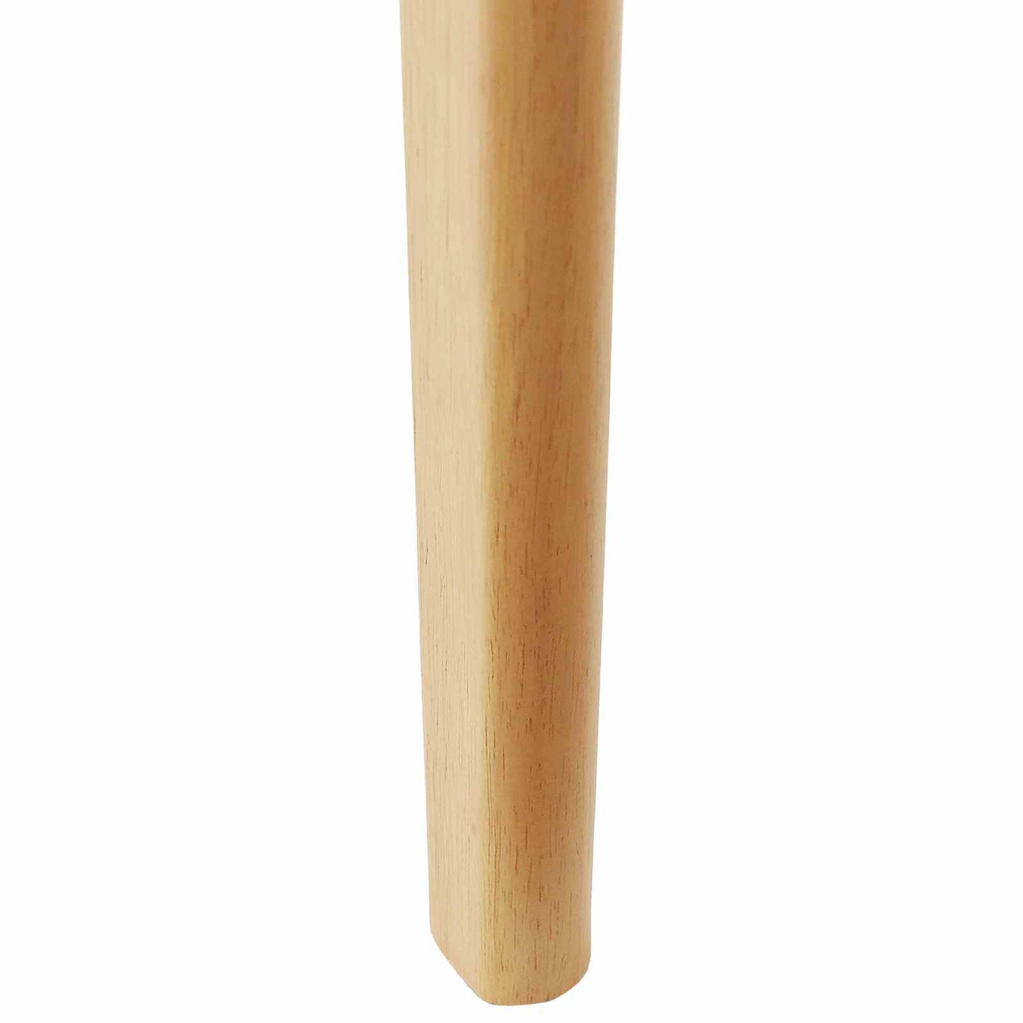 Spisestuestol 2 pcs Naturlig og lys Massiv Gummitræ