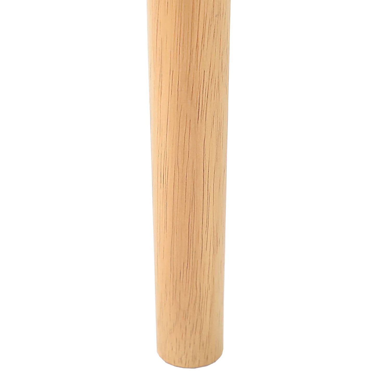 Spisestuestol 2 pcs Naturlig og lys Massiv Gummitræ