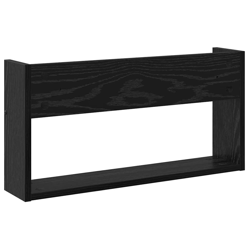 Magasin Rack 2 stk. Sort eg 60 x 12 x 30 cm Konstrueret træ