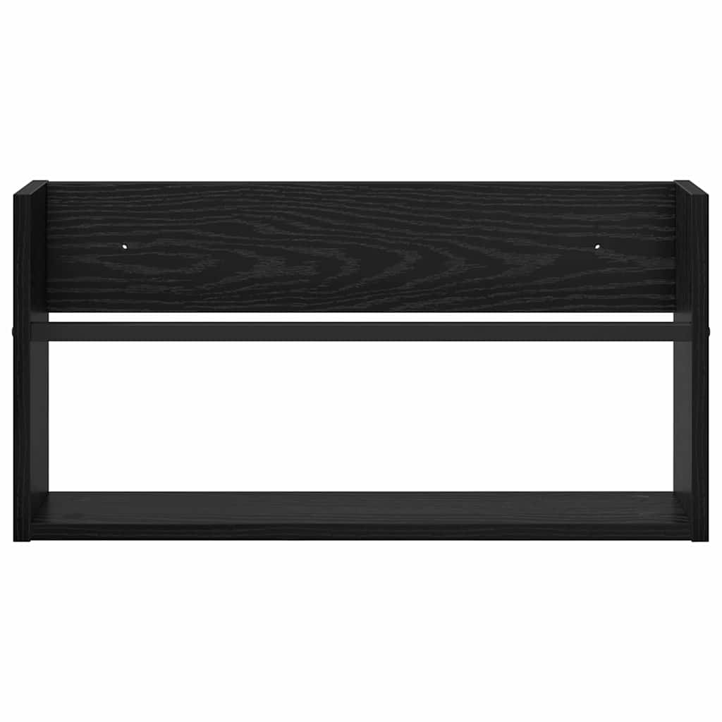 Magasin Rack 2 stk. Sort eg 60 x 12 x 30 cm Konstrueret træ