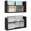 Magasin Rack 2 stk. Sort eg 60 x 12 x 30 cm Konstrueret træ