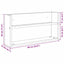 Magasin Rack 2 stk. Sort eg 60 x 12 x 30 cm Konstrueret træ