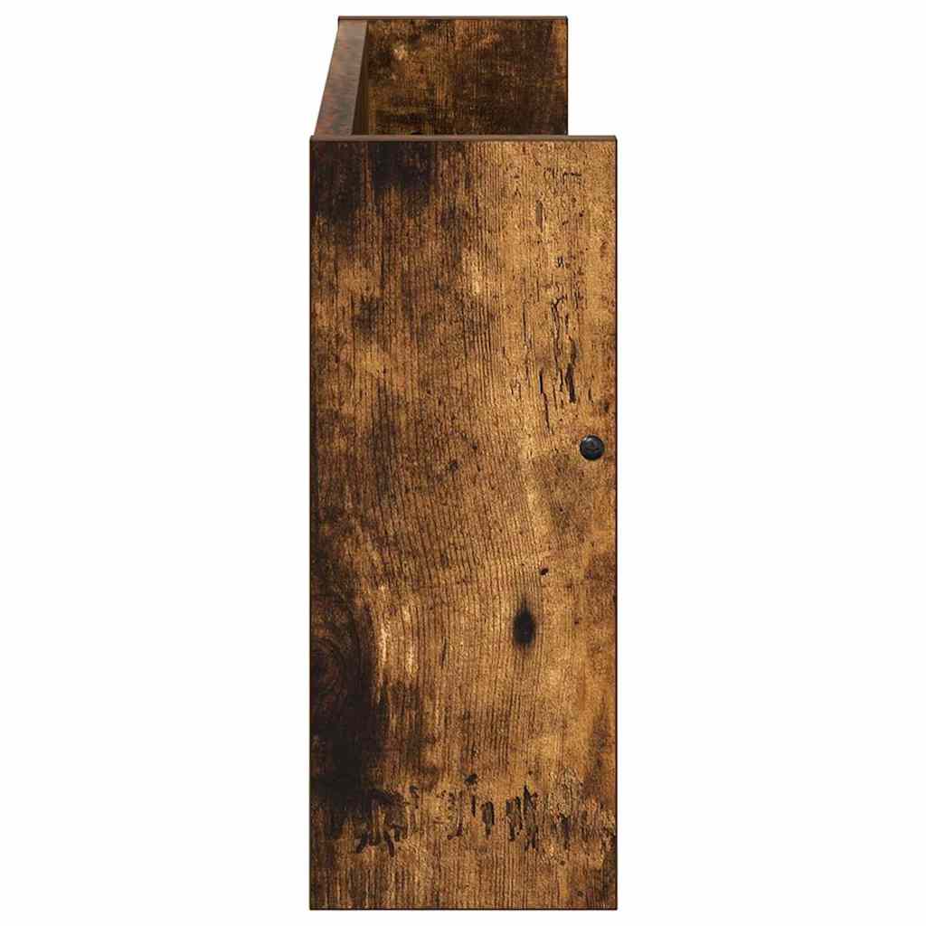 Magasin Rack med hylde Røget eg 60 x 12 x 30 cm Konstrueret træ