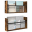 Magasin Rack 2 stk. Røget eg 60 x 12 x 30 cm Konstrueret træ