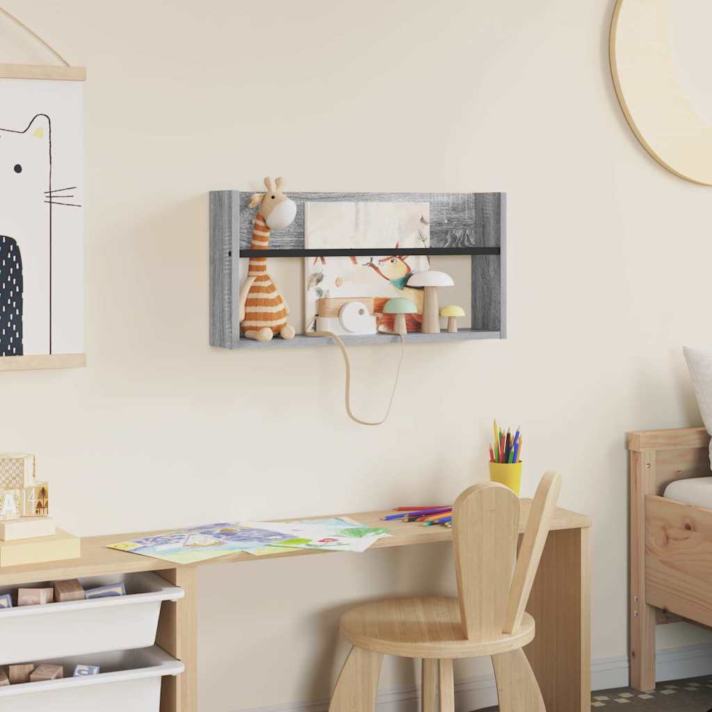 Magasin Rack Grå Sonoma 60 x 12 x 30 cm Konstrueret træ