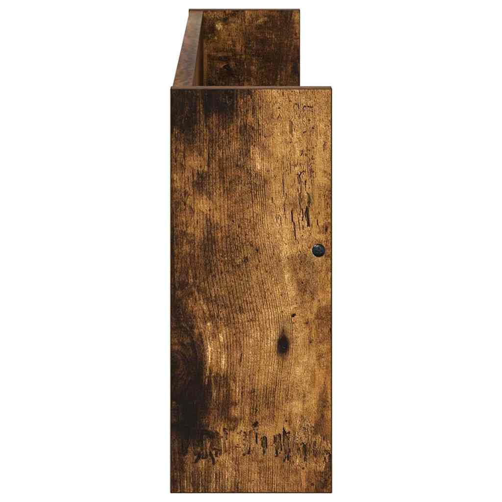 Magasin Rack 2 stk. Røget eg 80 x 12 x 30 cm Konstrueret træ