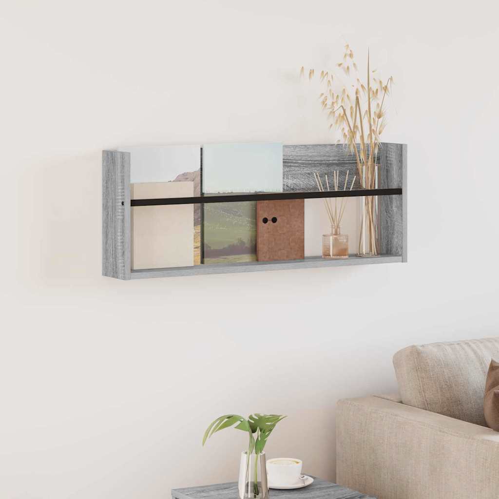 Magasin Rack Grå Sonoma 80 x 12 x 30 cm Konstrueret træ