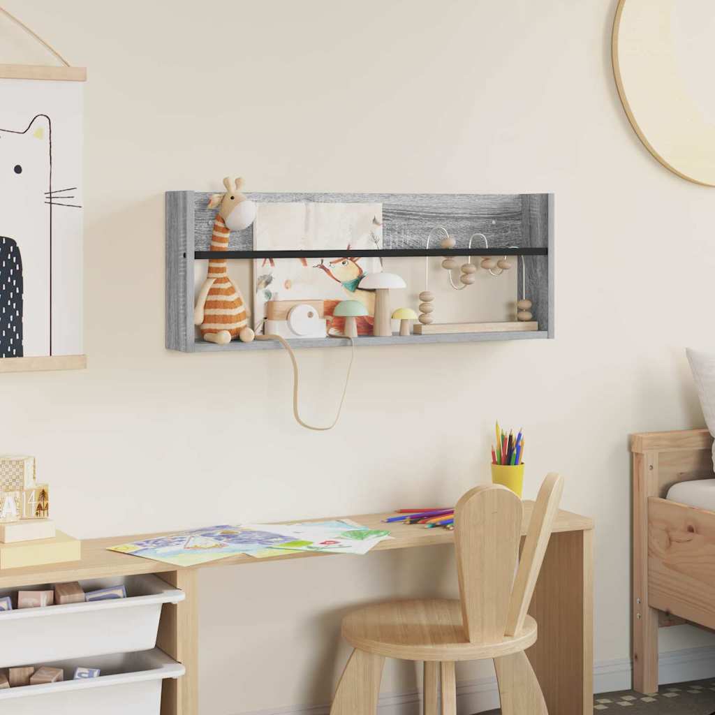 Magasin Rack Grå Sonoma 80 x 12 x 30 cm Konstrueret træ