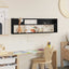 Magasin Rack med hylde Sort eg 100 x 12 x 30 cm Konstrueret træ