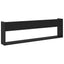 Magasin Rack med hylde Sort eg 100 x 12 x 30 cm Konstrueret træ