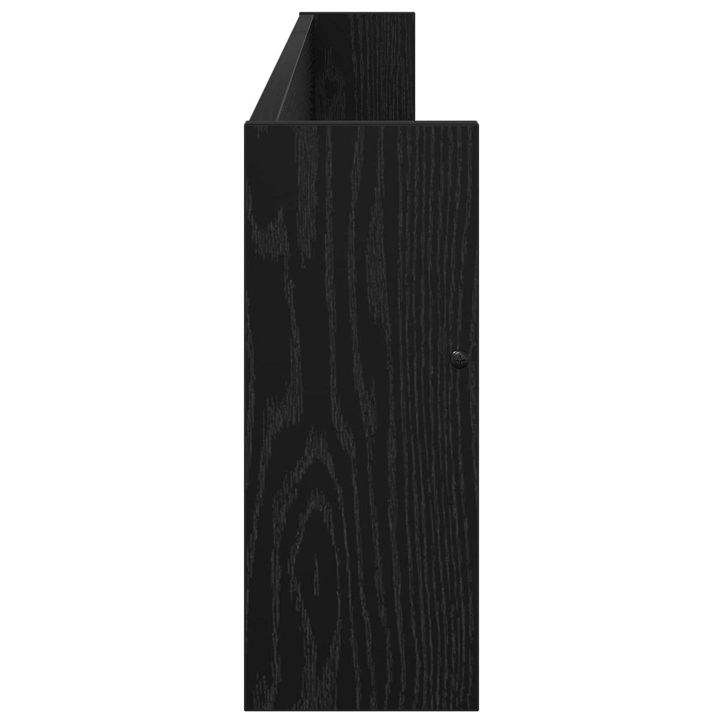 Magasin Rack med hylde Sort eg 100 x 12 x 30 cm Konstrueret træ