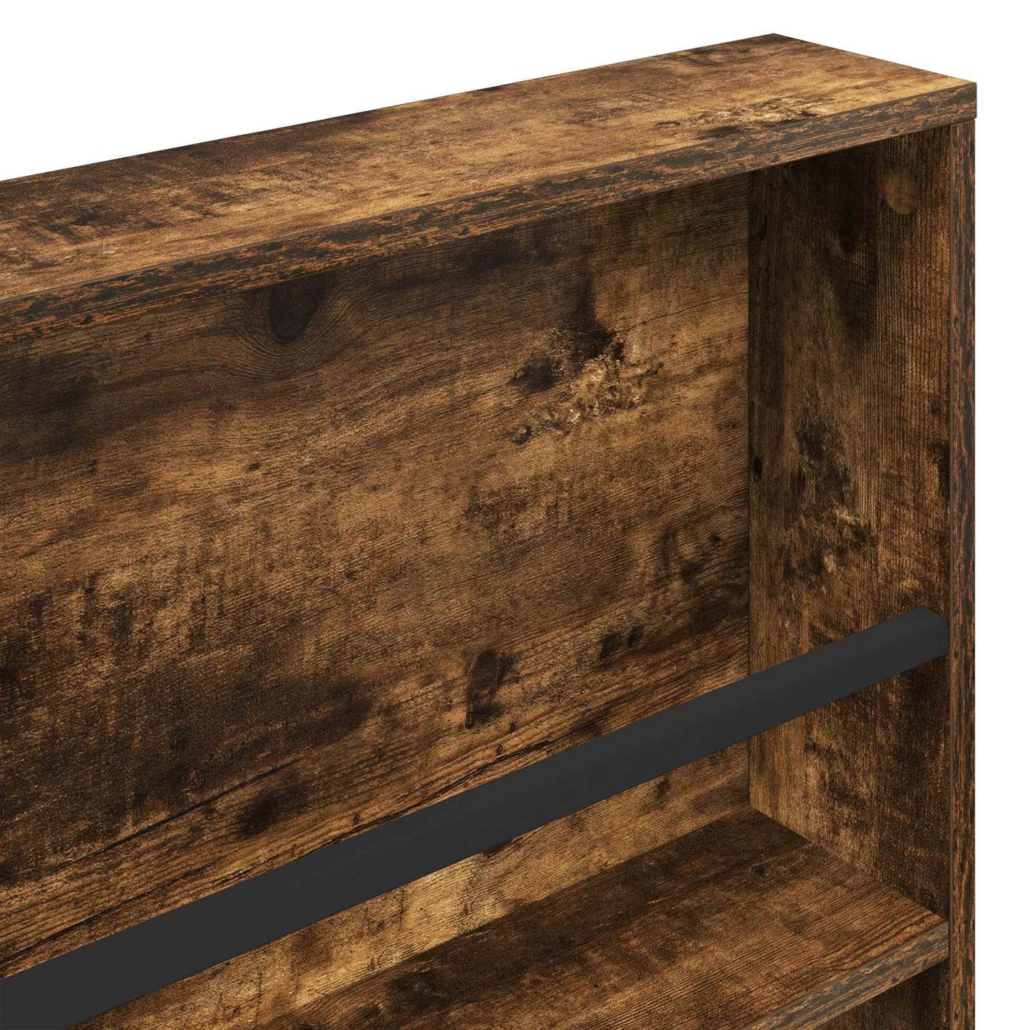 Magasin Rack med hylde Røget eg 60 x 12 x 70 cm Konstrueret træ