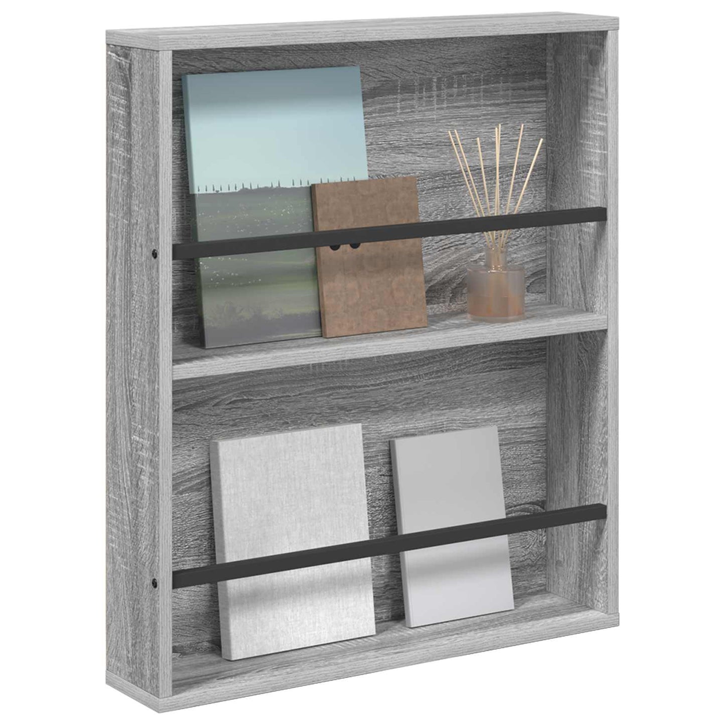 Magasin Rack Grå Sonoma 60 x 12 x 70 cm Konstrueret træ