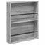 Magasin Rack 2 stk. Grå Sonoma 60 x 12 x 70 cm Konstrueret træ