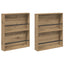 Magasin Rack med hylde 2 stk. Artisan Egetræ 60 x 12 x 70 cm
