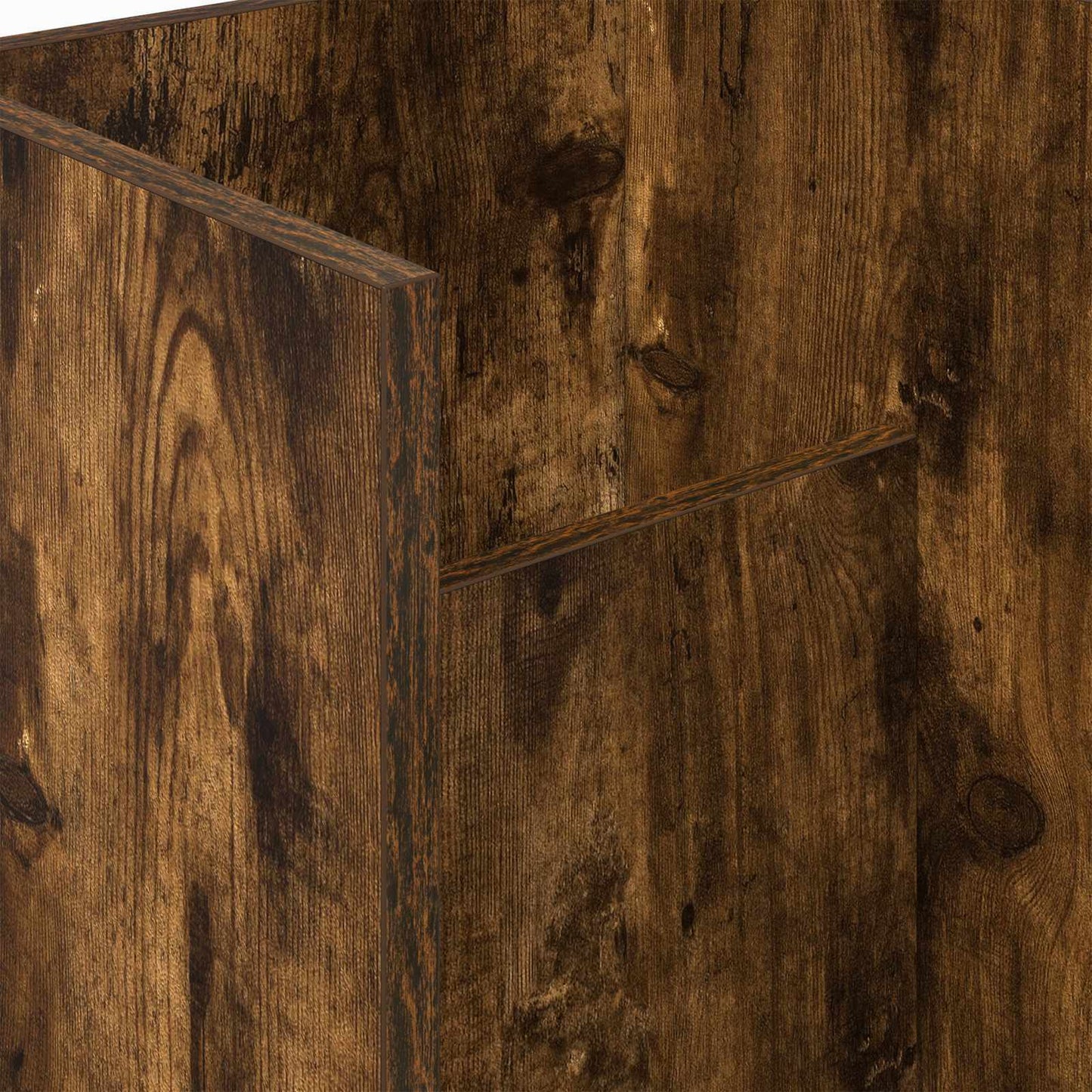 Magasin Rack med hylde Røget eg 35 x 35 x 45 cm Konstrueret træ