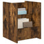 Magasin Rack med hylde Røget eg 35 x 35 x 45 cm Konstrueret træ