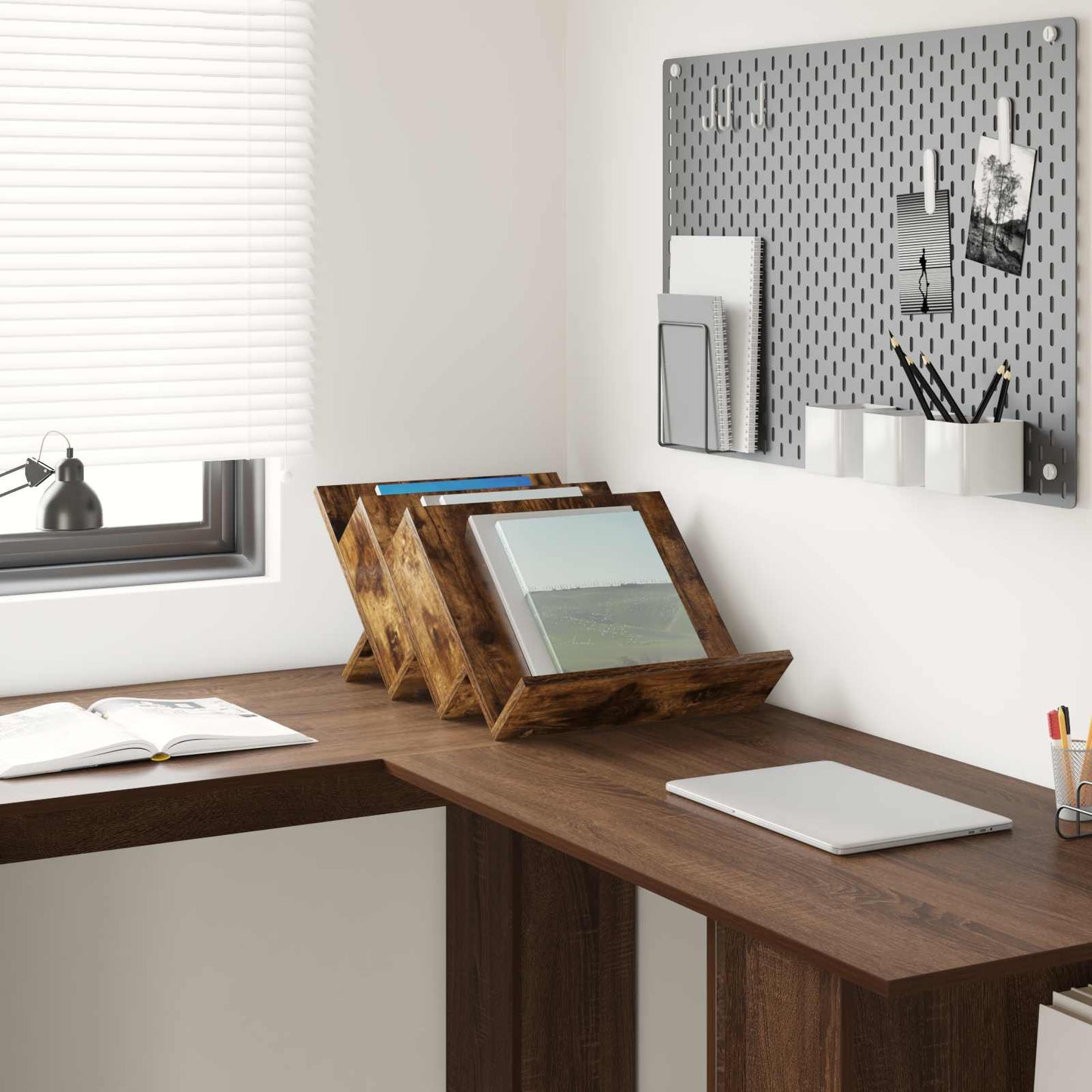Magasin Rack Røget eg 53 x 40 x 28,5 cm Konstrueret træ