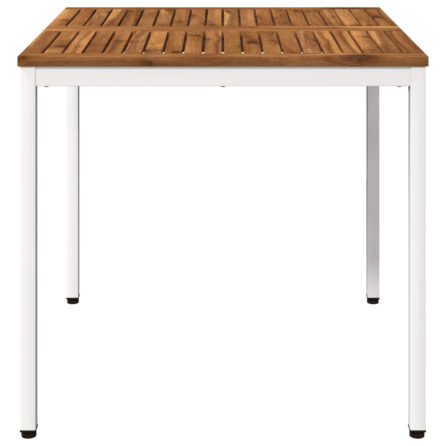 Havemiddagstabel Natur og hvid 80 x 80,5 x 75 cm